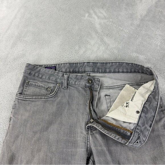 Patagonia Men's Size 35x32 Grey Straight Leg Jeans Iron Clad Denim 100% Organic - Picture 9 of 12